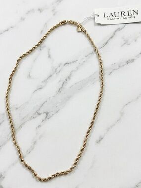 LAUREN Ralph Lauren Gold-Tone Twisted Rope Necklace